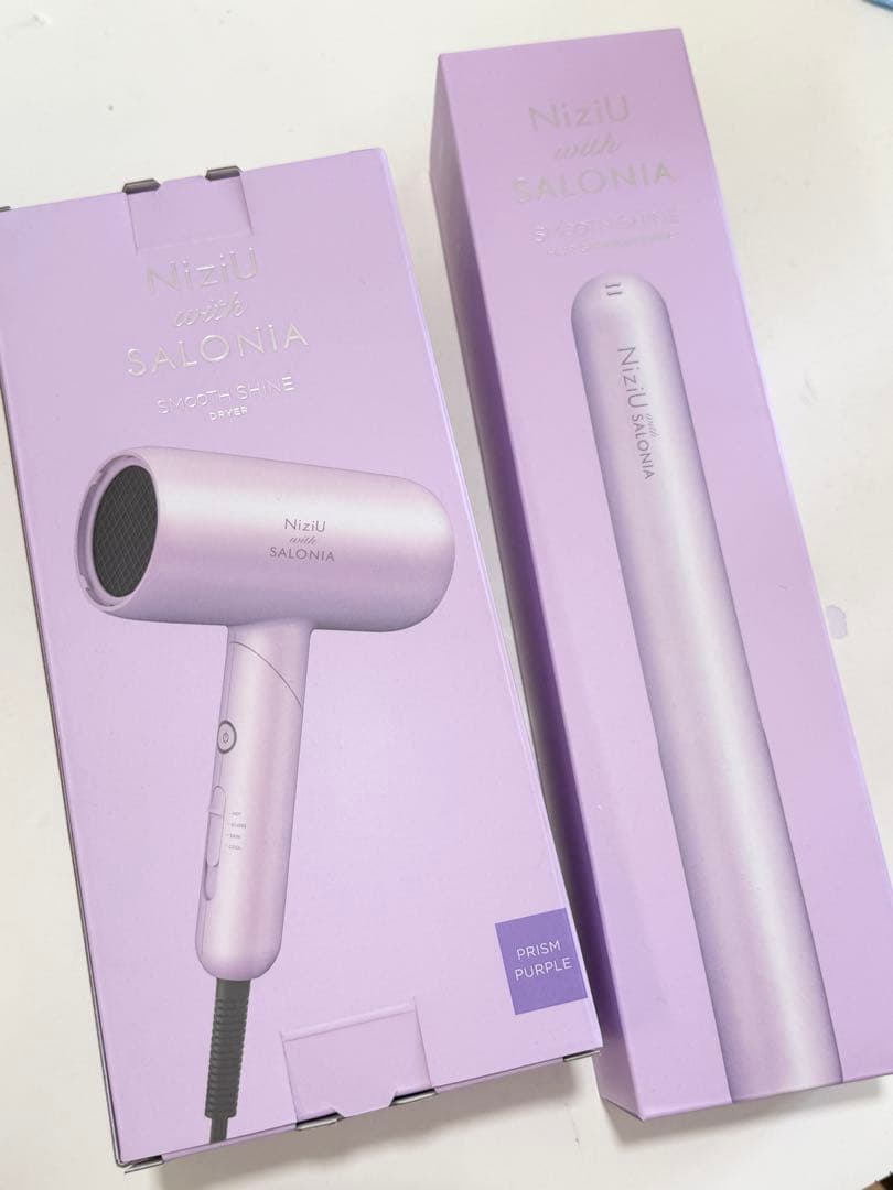 NiziU SALONIA スムースシャインドライヤー ヘアアイロン