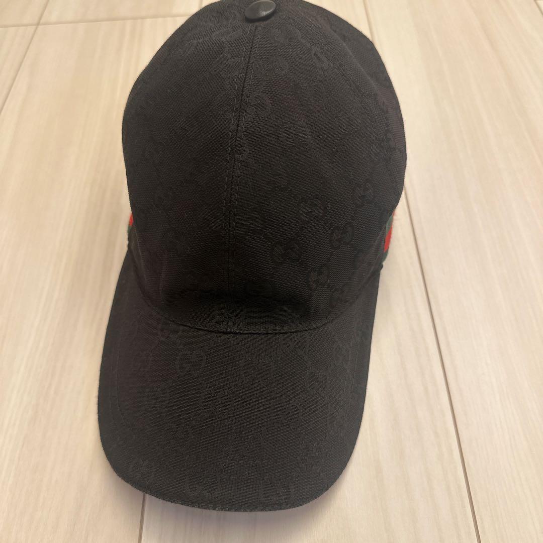 【NAOP】GUCCIキャップ　黒　L59