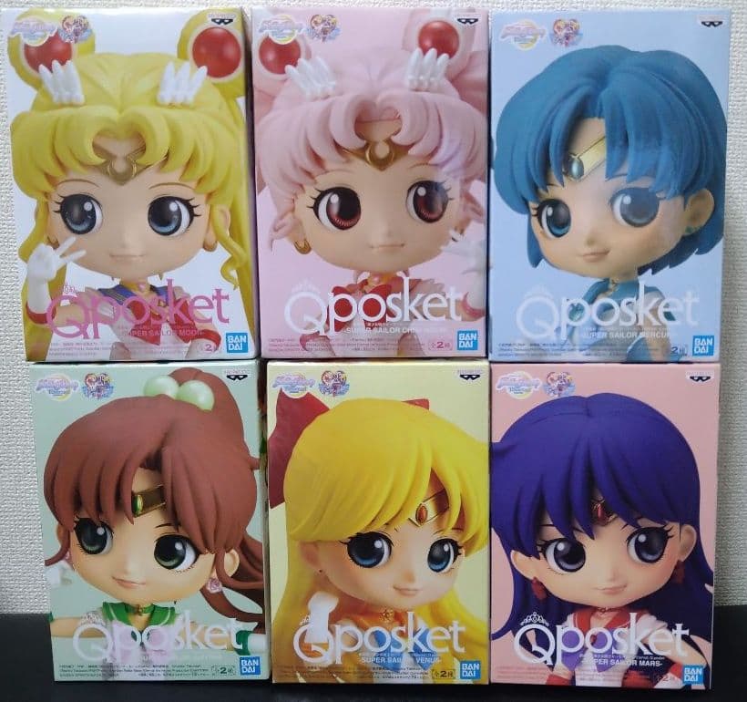 qposket セーラームーン フィギュア キューポスケット 6体