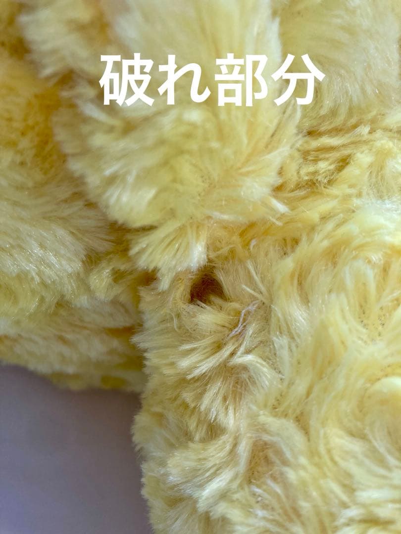 メガBIG かおもじん ねこみみ 超希少トラ猫 全長50cm 右脇下破れあり