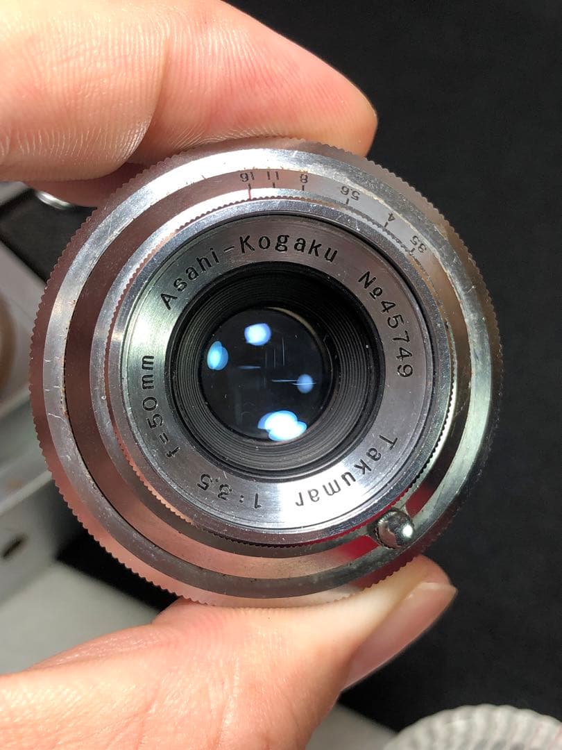 フィルムカメラ pentax asahi flex takumar 50mm f3.5 m37