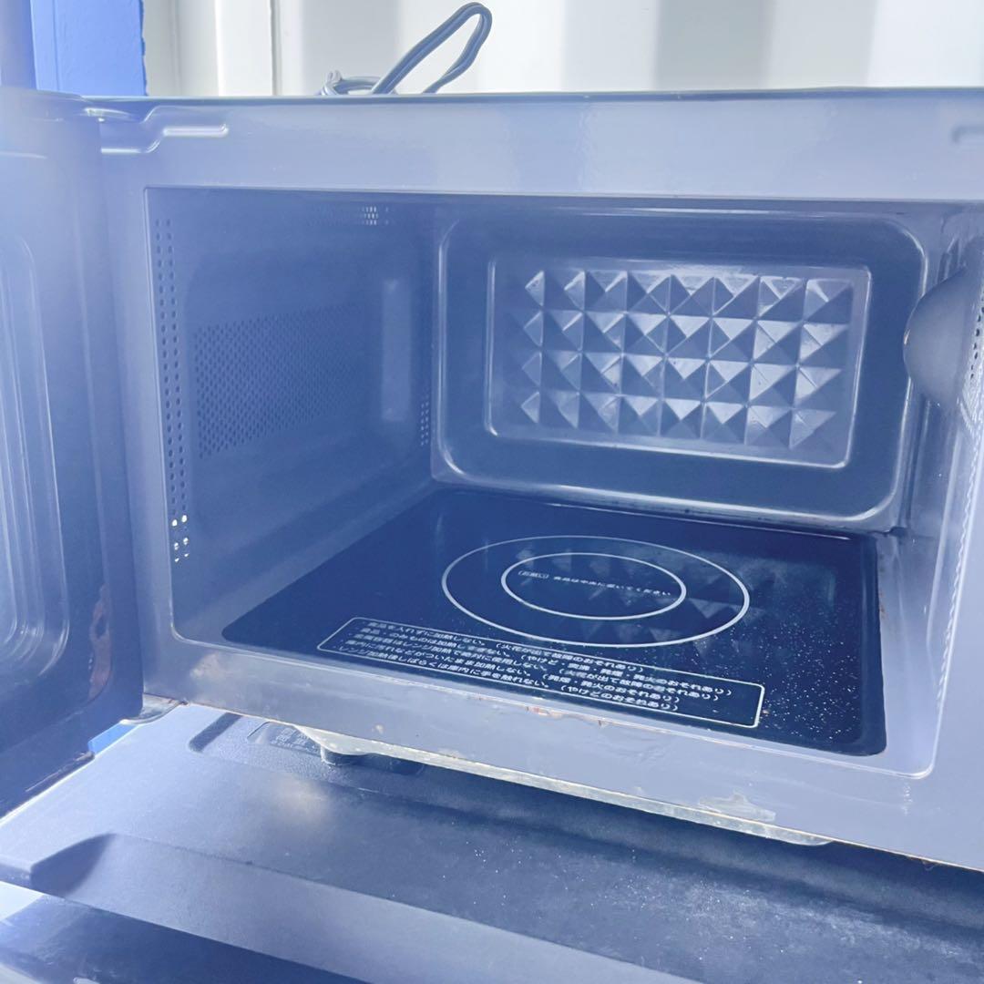 取付無料！完動品！スタイリッシュブラック小さめ便利サイズ冷蔵庫・電子レンジ！