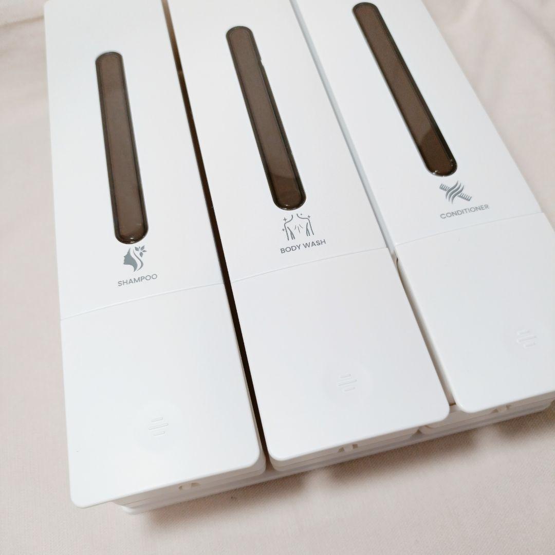 ★最終値下げ★シャンプーボトル 3室｜壁掛けタイプ 各400ML 簡単補充