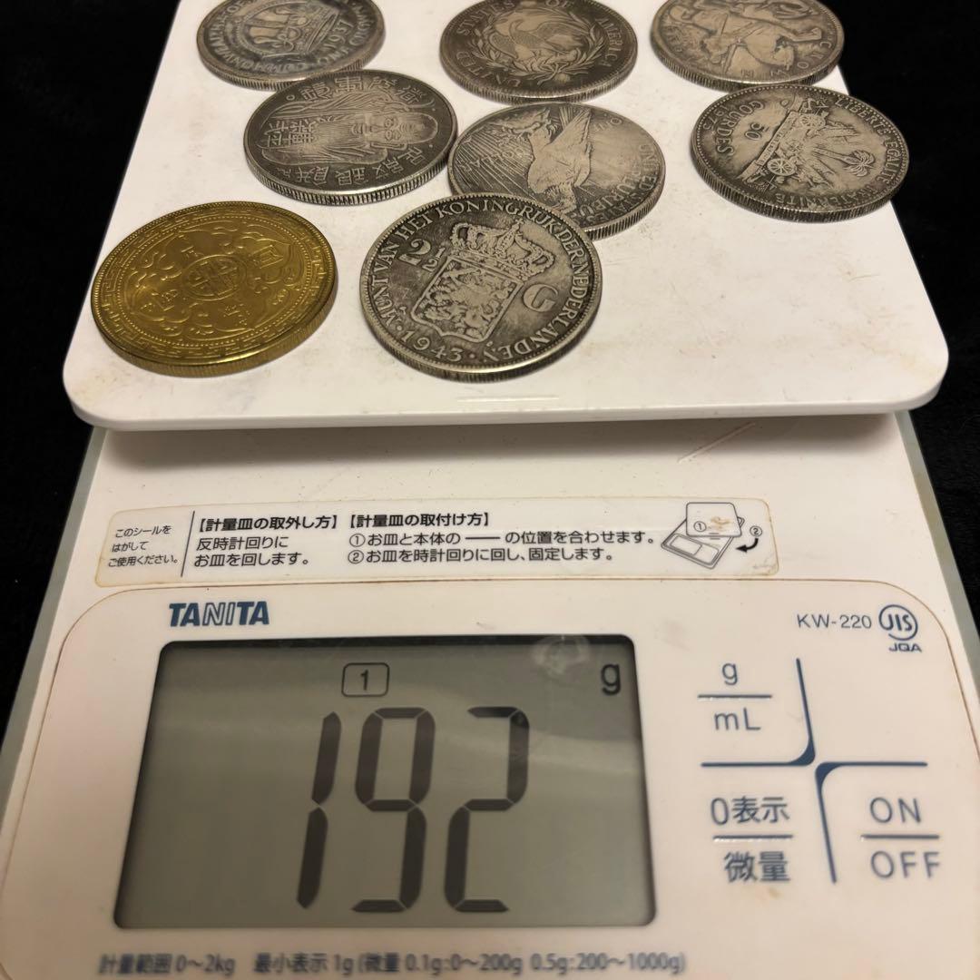まとめて　8枚　セット海外古錢 銀貨　　金貨　激安