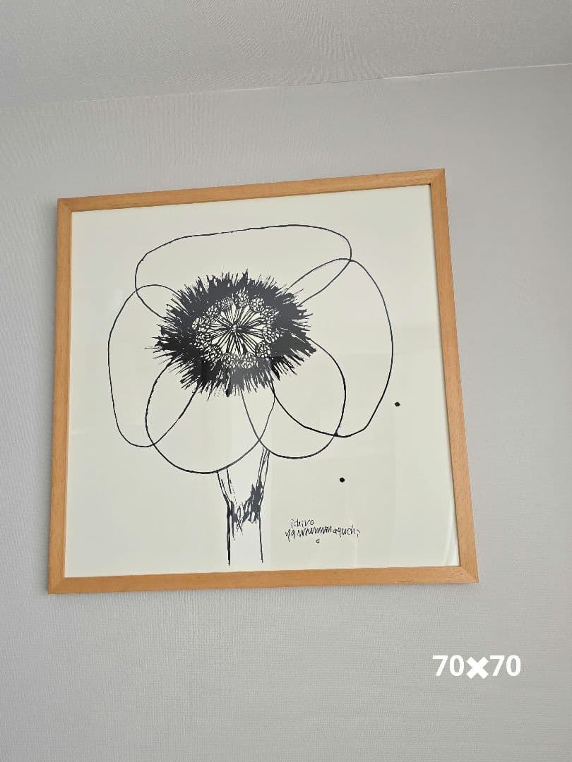 山口一郎　アートポスター　70✖70 IDEE