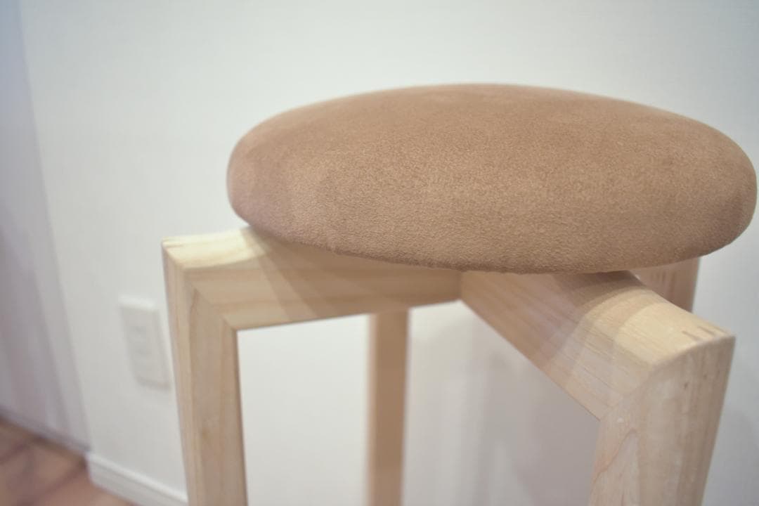 匠工芸-マッシュルームスツール 日本製家具 Lサイズ-ココア