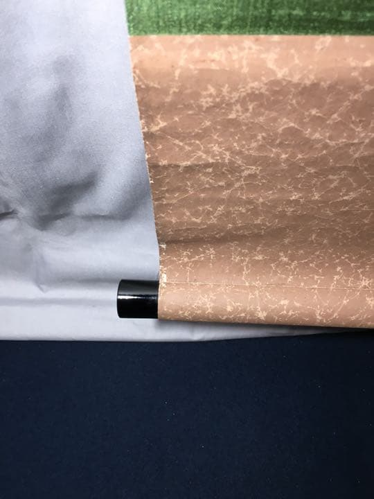 【茶道具】大徳寺大仙院桃林和尚筆 一行『白鶴舞老松』軸459