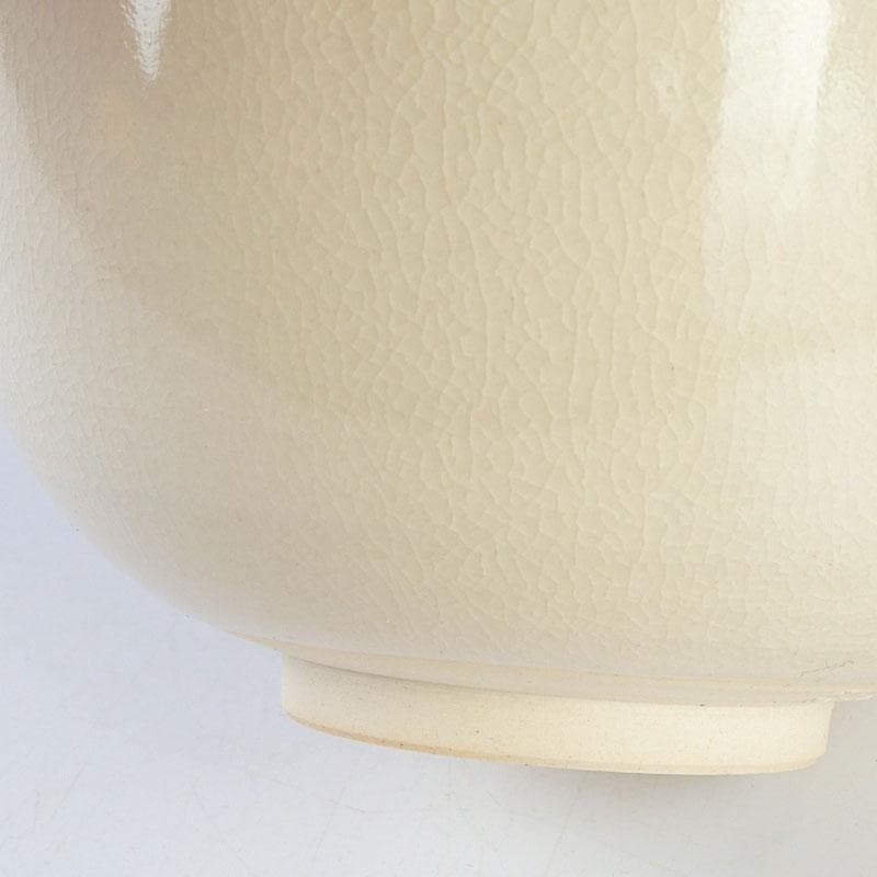 茶道具　暁窯　岡田暁山作　大福茶碗　旭日に梅之図　共箱　V　9582