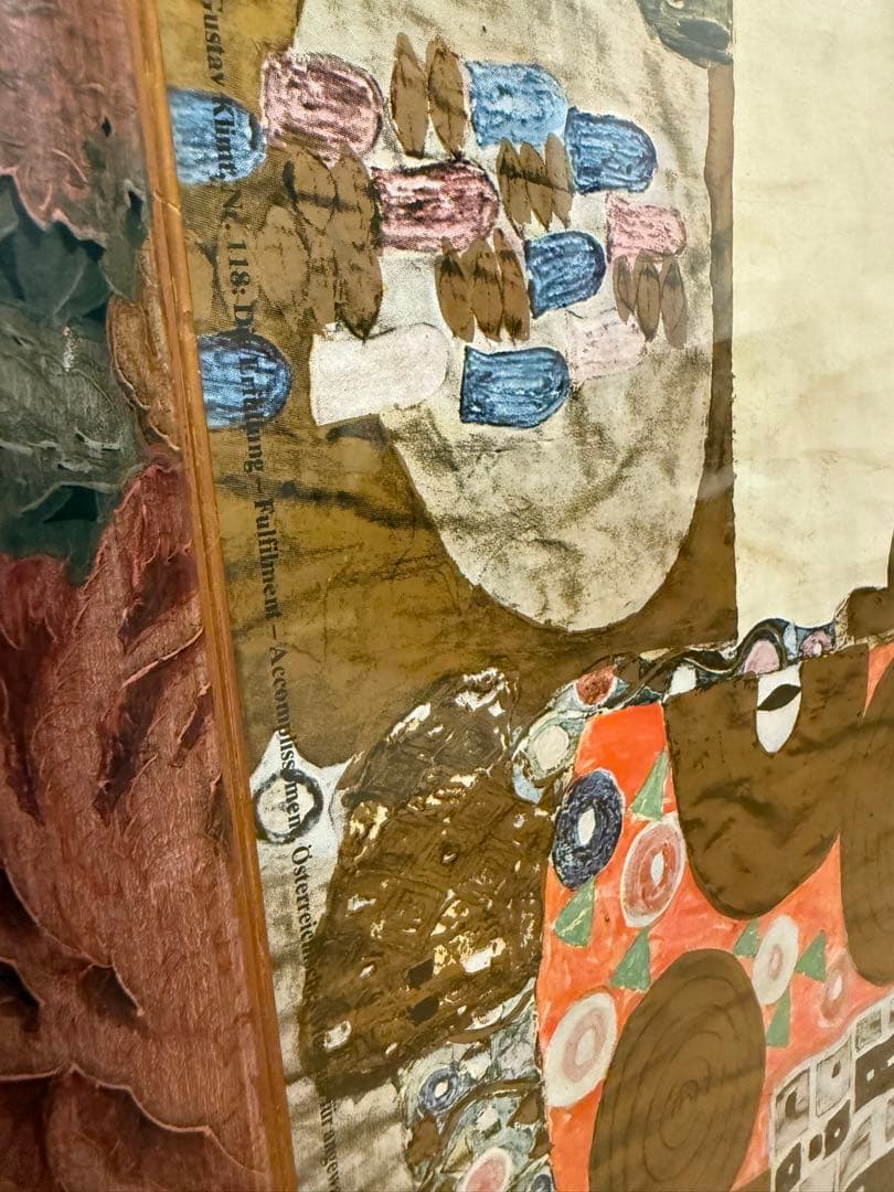 接吻 グスタフ・クリムト 「抱擁」アートポスター入り額