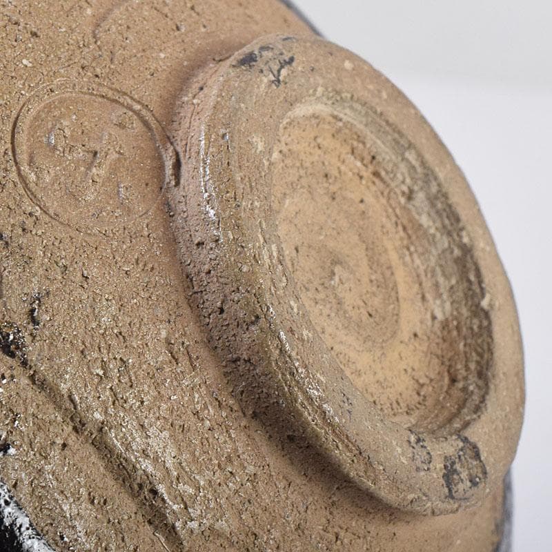 茶道具　楽吉左衛門作　黒楽茶碗　時代箱　V　R8890