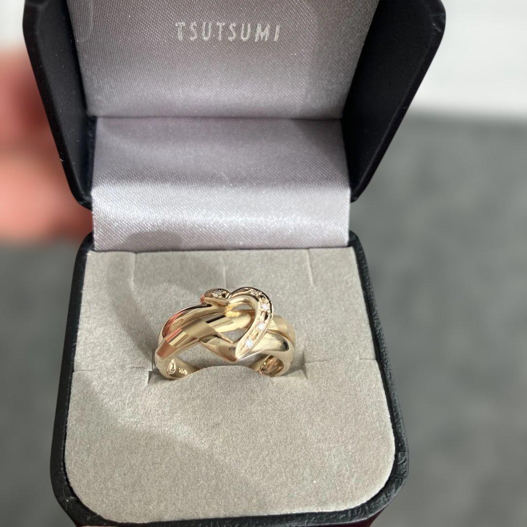 K10YGダイヤモンドリング