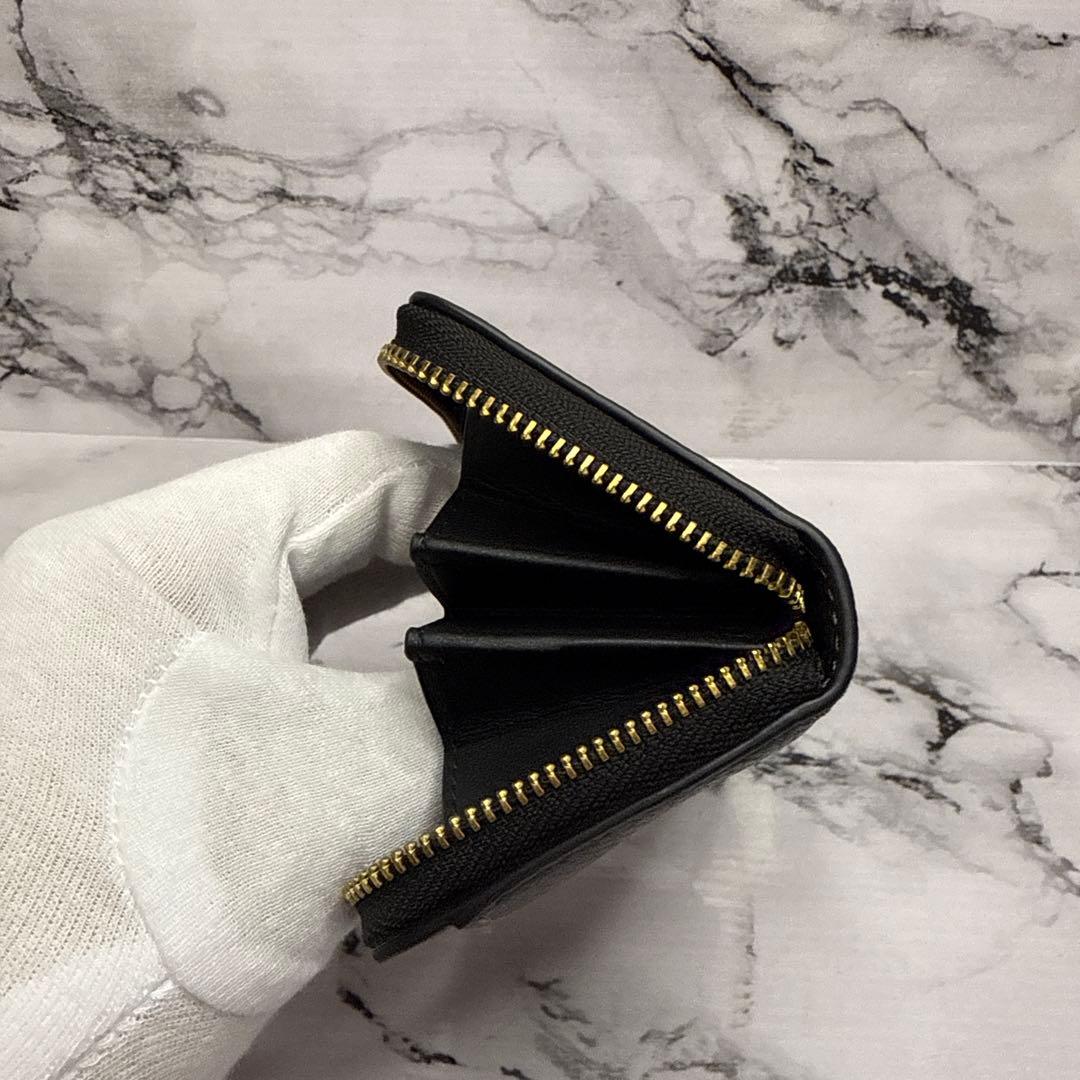 (未使用品)大人気、コーチ、カードケース、オールレザー、シボ革、金ロゴ、人気色