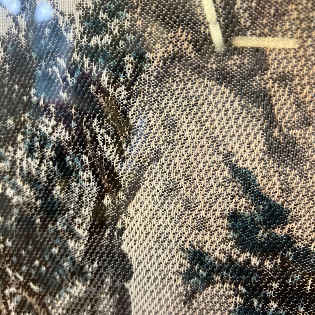 昭和レトロ 群峯千仭 刺繍画 山水図 風景画 中国画 額縁 アート 美術 芸術