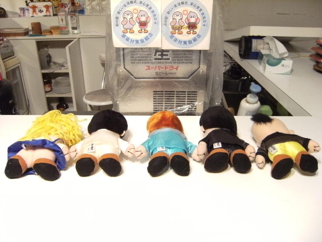 当時物 不良 ヤンキー 暴走族 熱血硬派くにおくん ぬいぐるみ 人形 5個セット