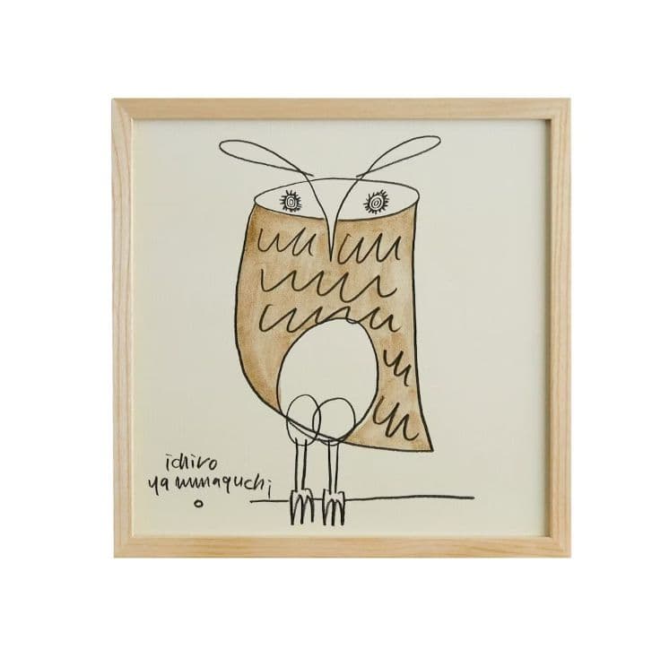 無印良品　［ＩＤＥＥ］アートポスター 山口一郎　Ｏｗｌ