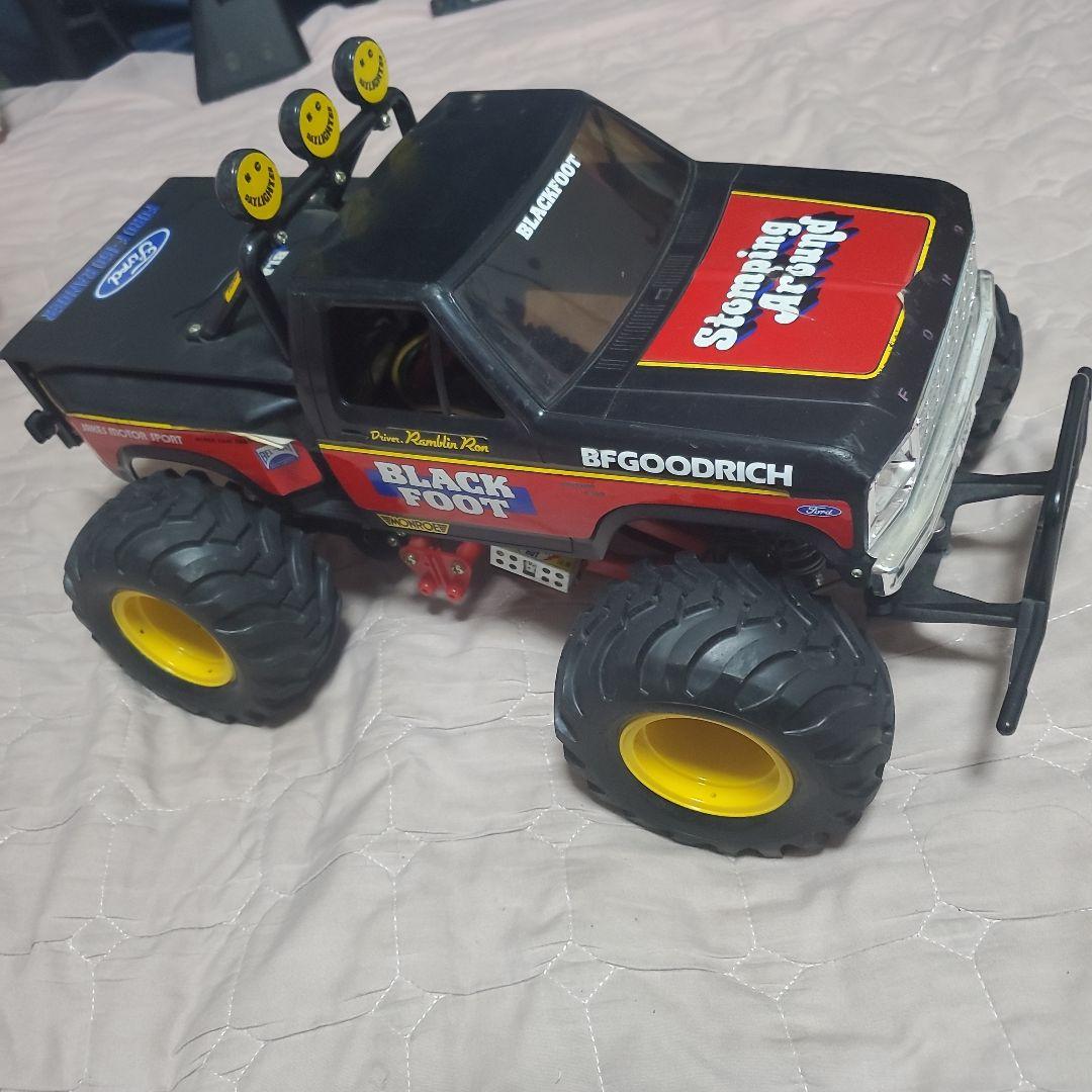 【ジャンク品】　ラジコンカー　タミヤ　ブラックフット　1/10
