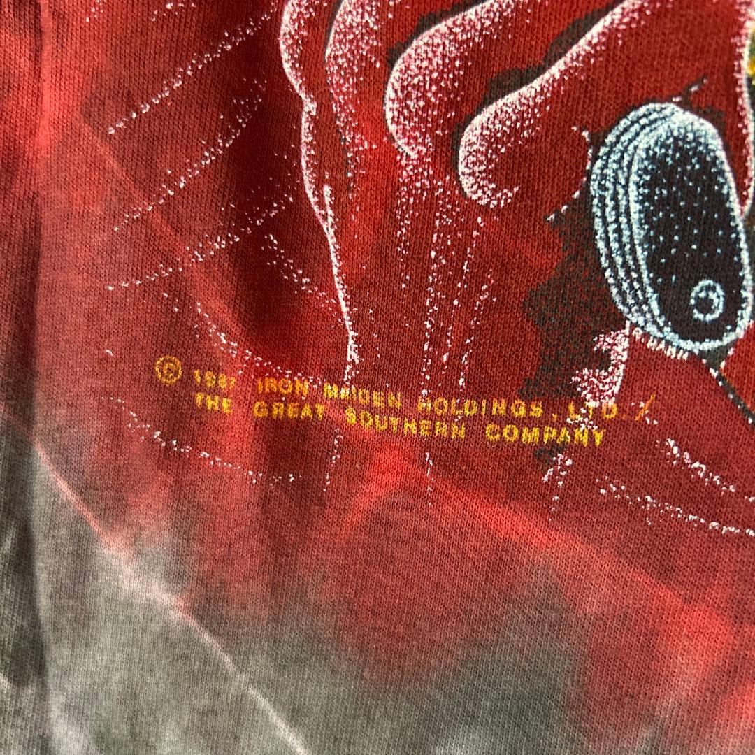 レア1987 Iron Maiden タイダイ Tシャツ VINTAGE T