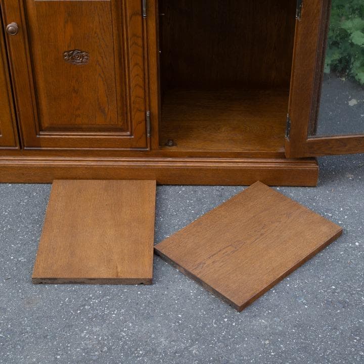 勇峰工芸 花柄 サイドボード ナラ材 葉山ガーデン 葉山家具 旭川 北海道