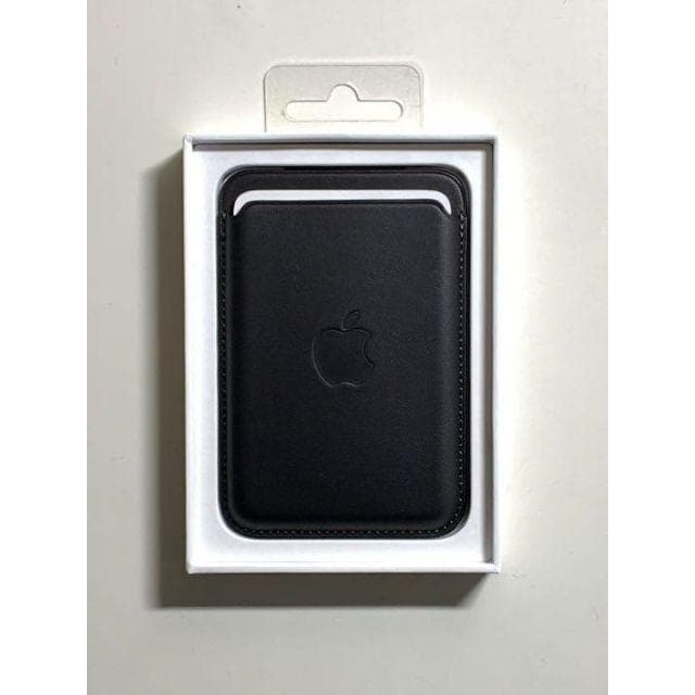【新品・箱なし】純正MagSafe対応 iPhoneレザーウォレット・ブラック①