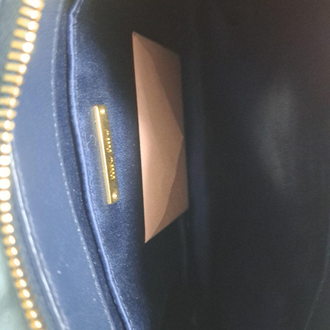 【美品】ミュウミュウ miu miu マテラッセ　ショルダーバッグ　ネイビー袋付