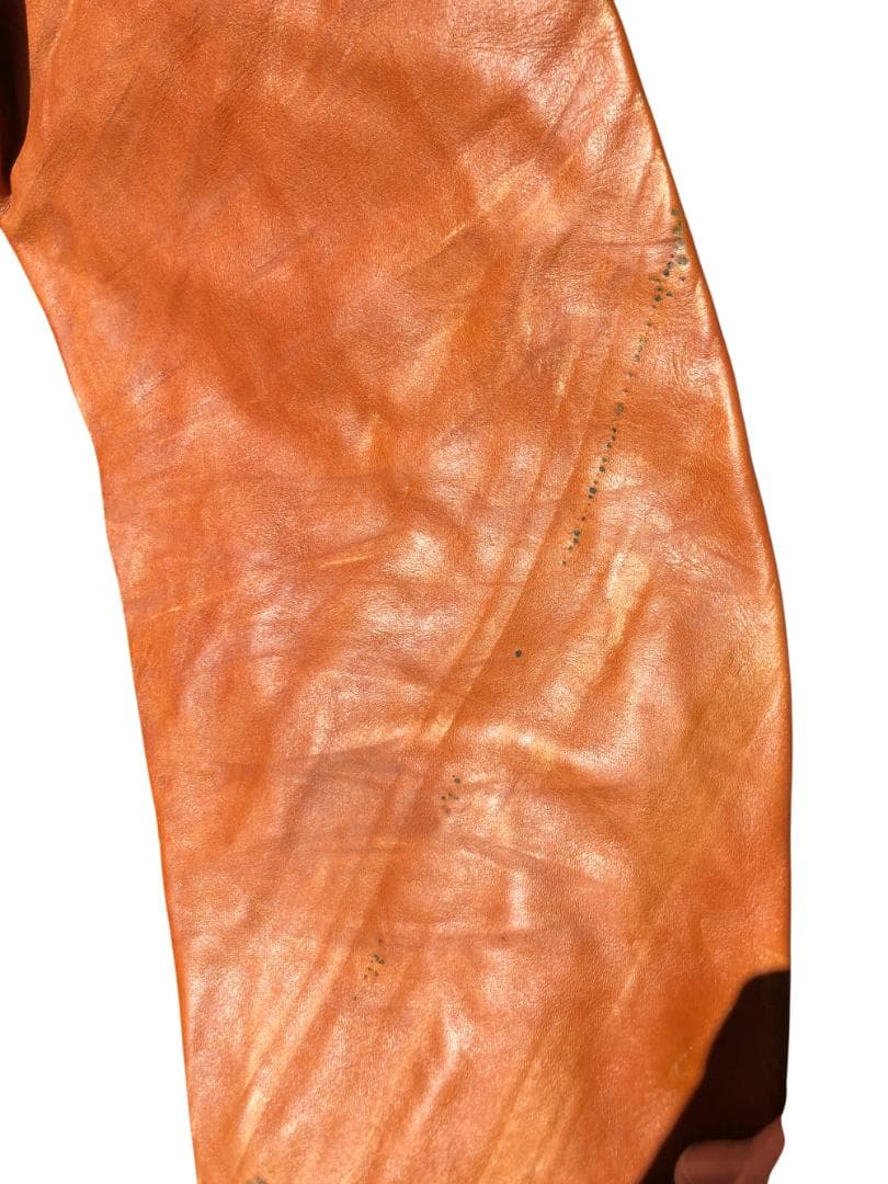 [訳あり] 新品 Schott シングルライダースレザージャケット ブラウン/L