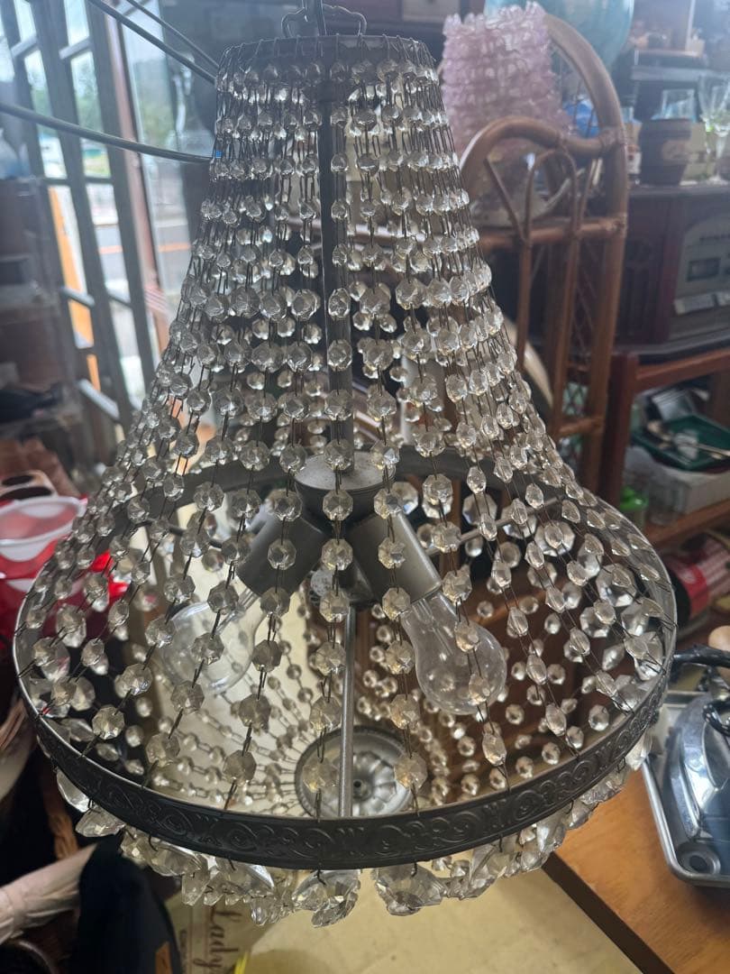 チ*ー様 ビンテージ風クリスタルシャンデリア