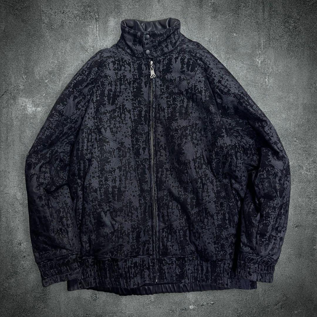 極美品✨CROSS COLOURS ジップアップブルゾン 総柄 肉厚 XXL