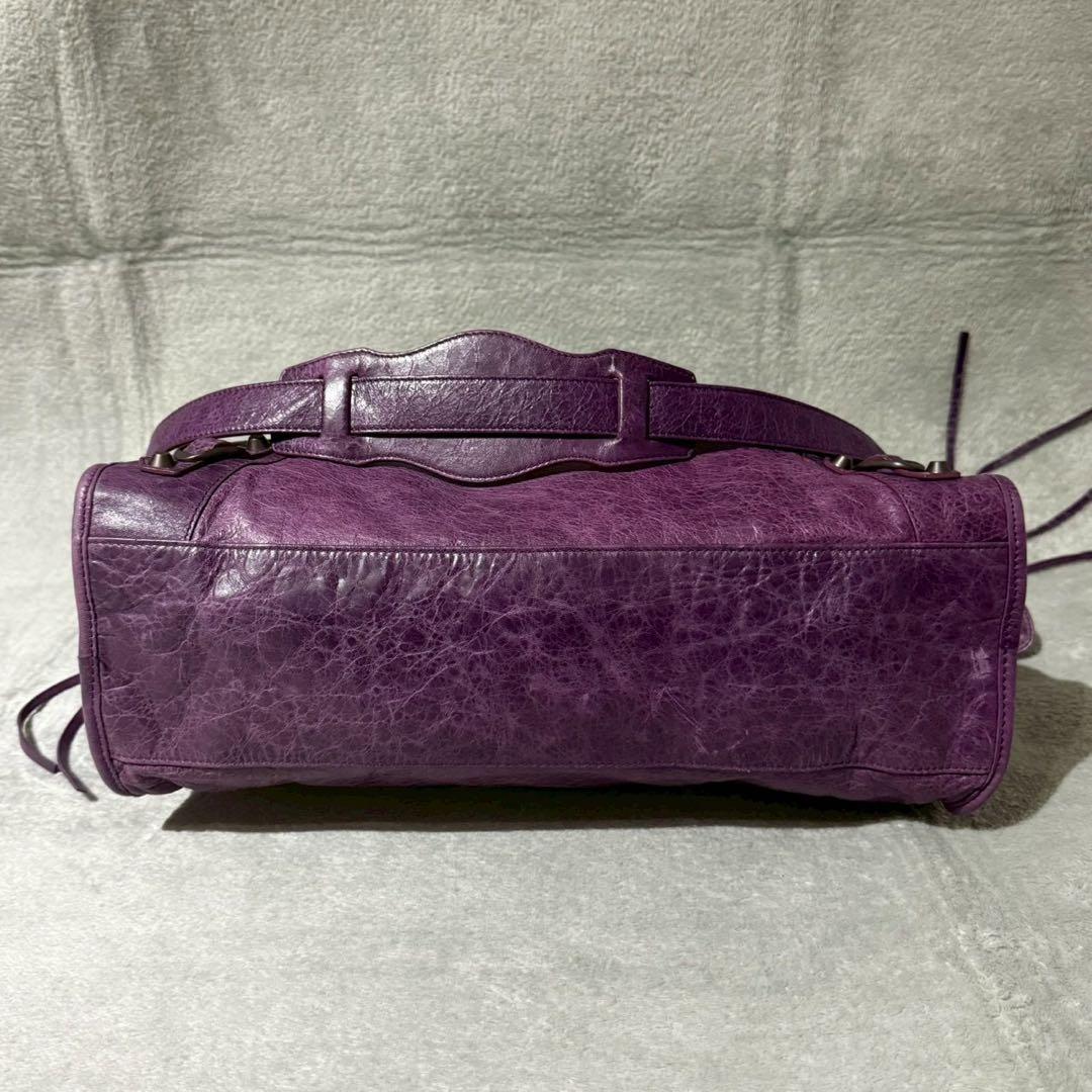 バッグ Balenciaga The City Shoulder Bag Purple