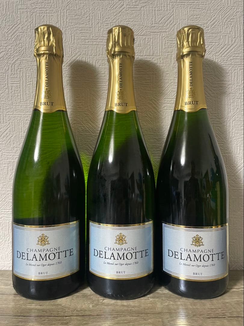 DELAMOTTE シャンパン ブリュット 750ml お得な3本セット