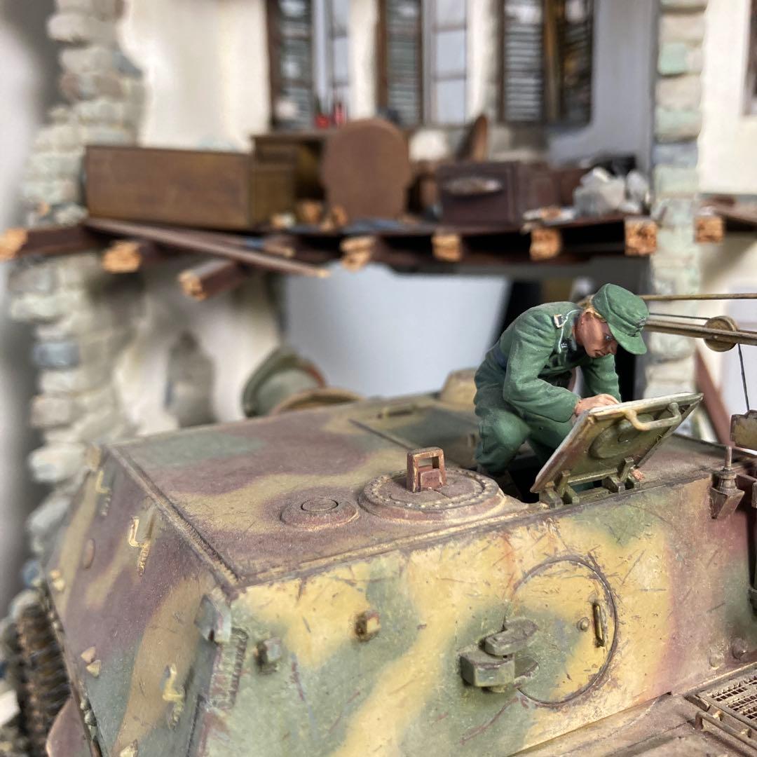 戦場ディオラマ模型完成品1/35