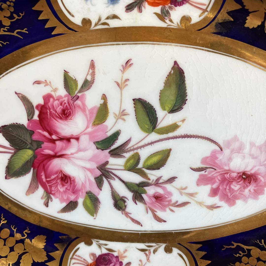 英国アンティーク　Goddenコレクション　リッジウェイ薔薇のサービスプレート