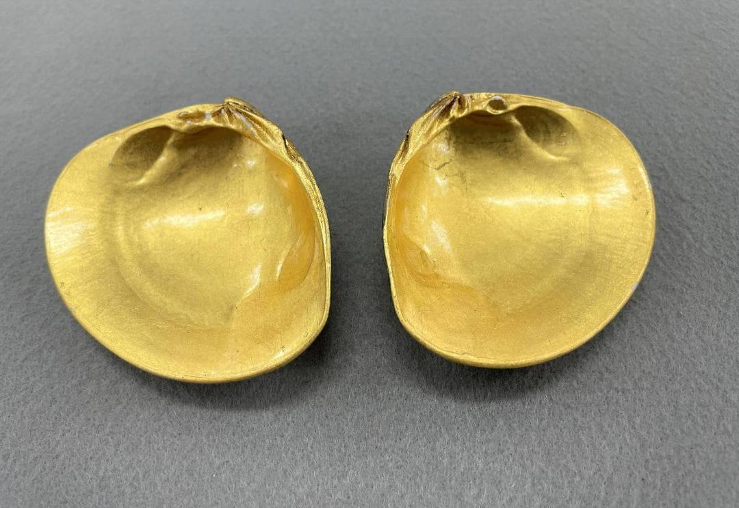 香合 荒井正春作 金箔工芸 共箱　茶道具