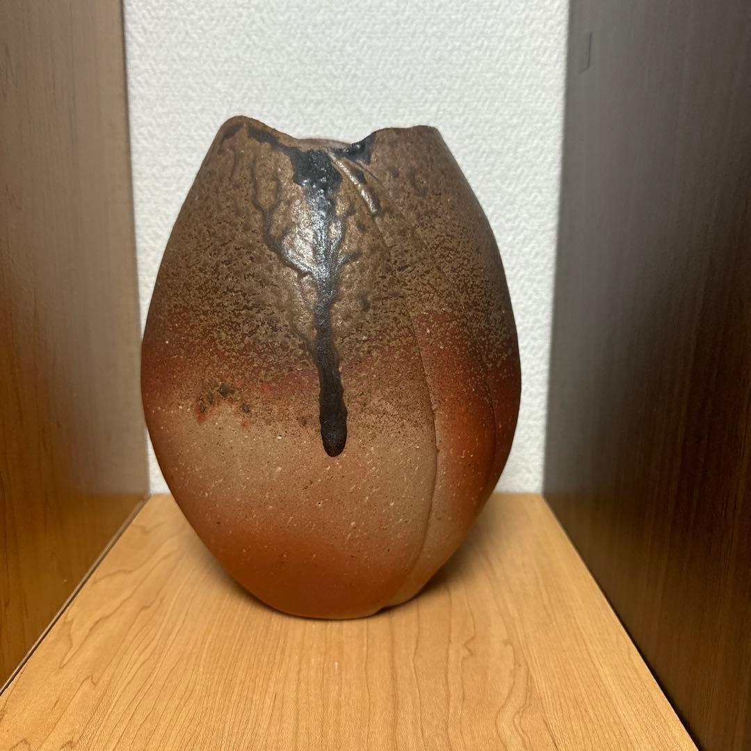 渡邊琢磨　備前焼　花入