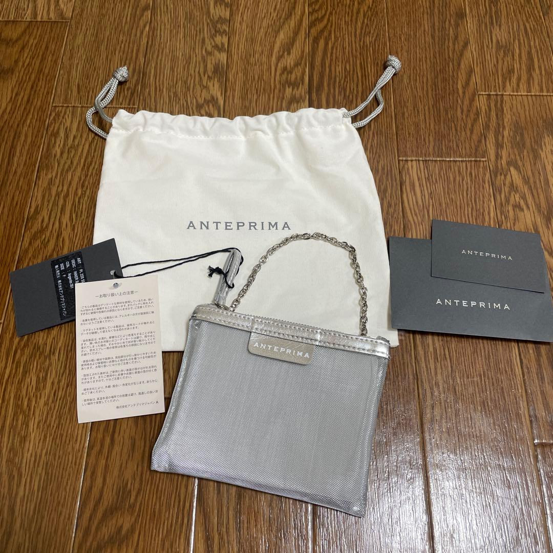 ANTEPRIMA シルバー メッシュ インナーバッグ スモール ポーチ