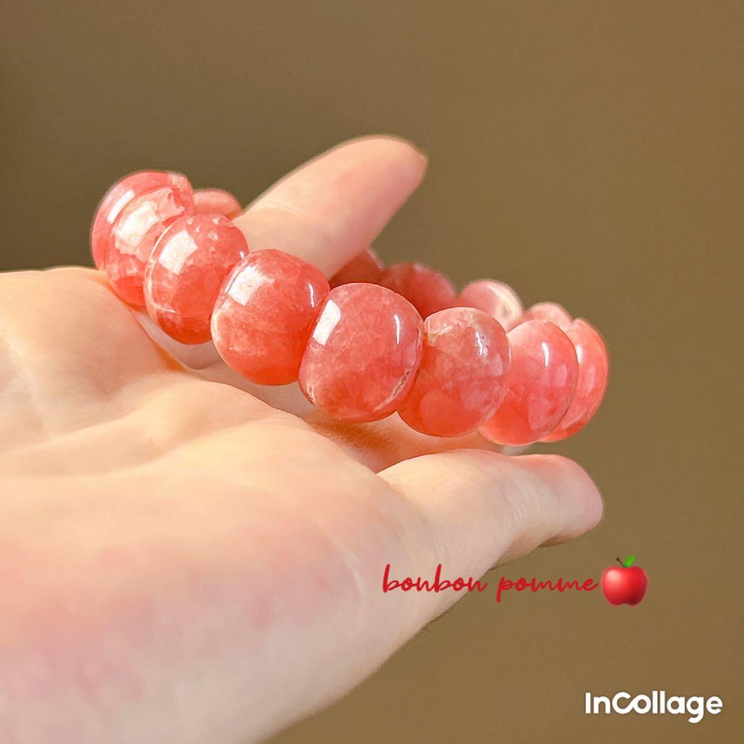 丸っこいインカローズのバングル