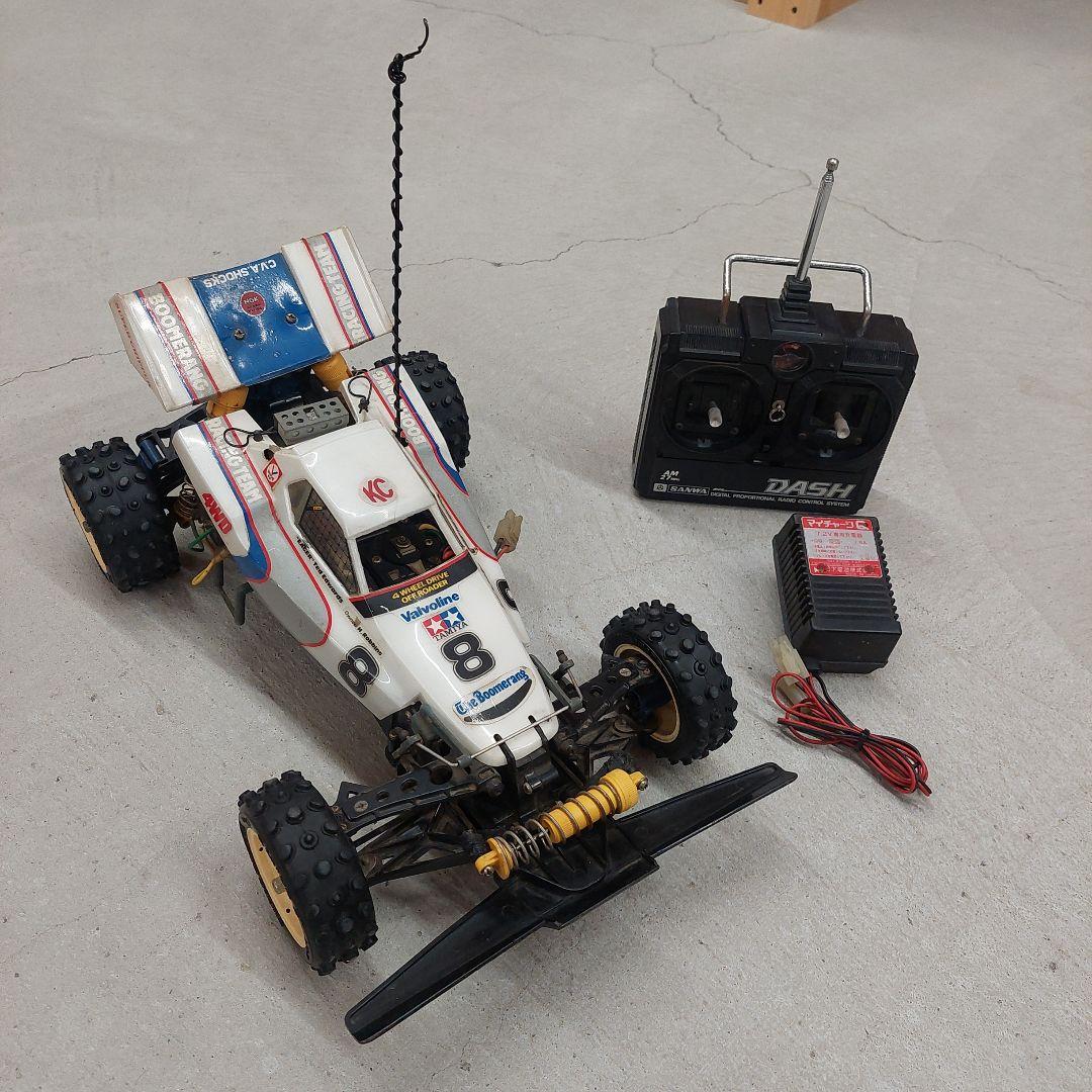 当時物タミヤRCカー ブーメラン4WDサンワプロポ バッテリー急速充電器セット
