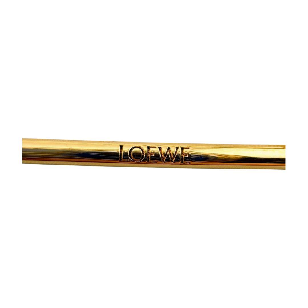 ロエベ LOEWE GP メカノピン チャーム ゴールド　ピンク 安全ピン