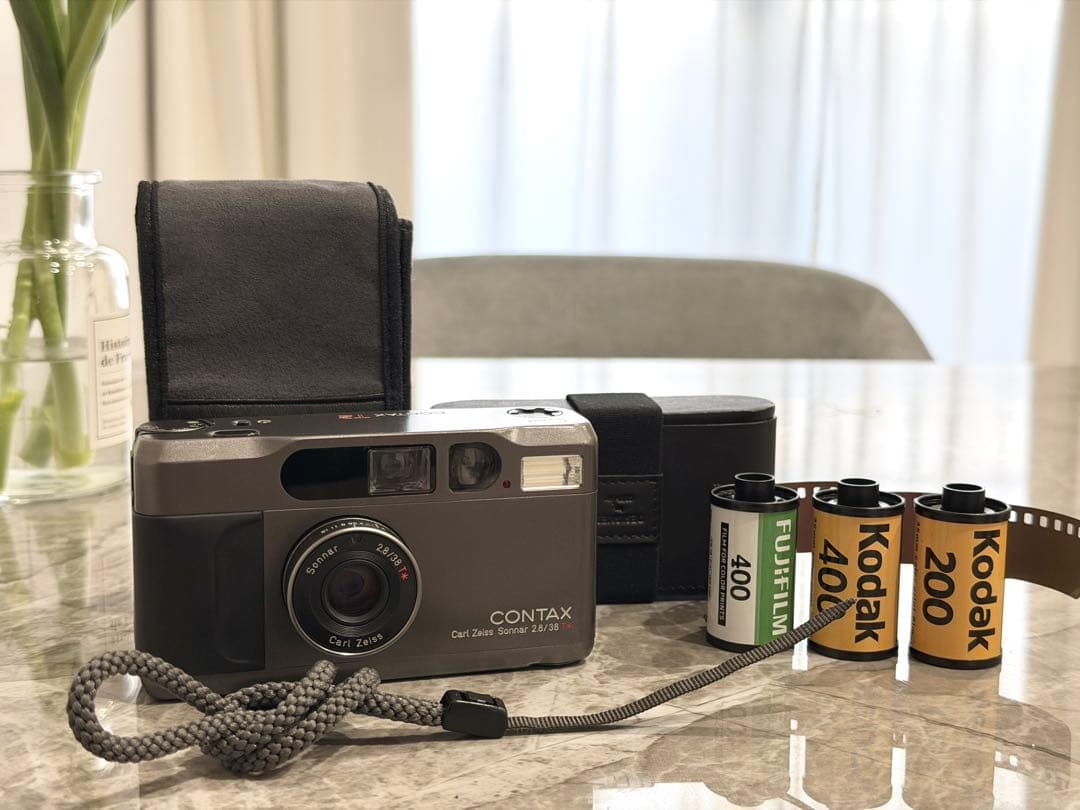 動作確認済 CONTAX T2 Titan Black チタンブラック