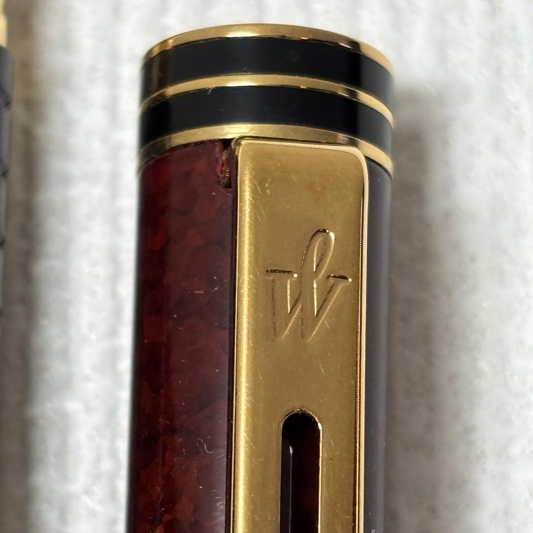 ウォーターマン waterman 万年筆 ブラウン　18K金ペン先