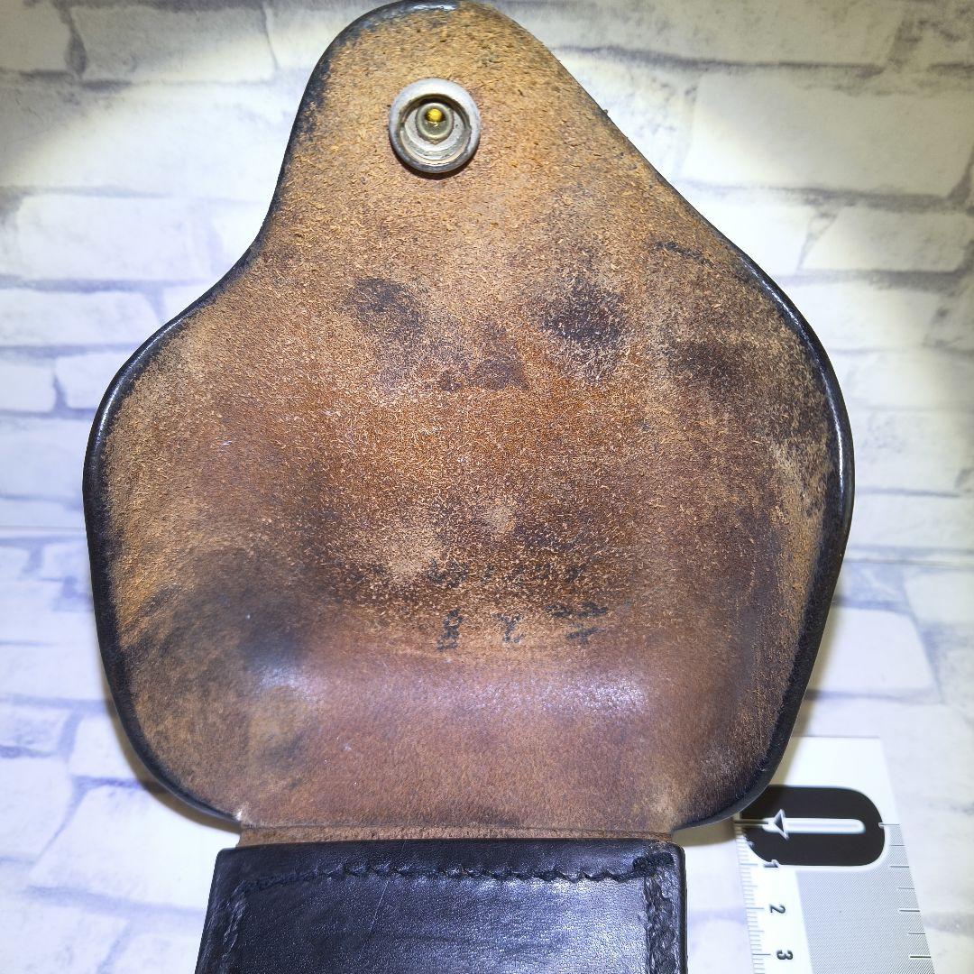 レザー 黒色 ホルスター 昭和レトロ