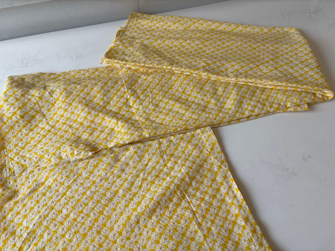 有松絞り　黄色　レア色　身丈153㎝