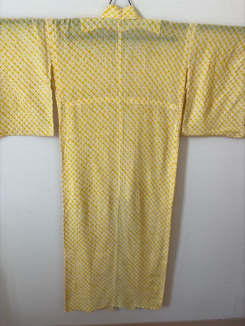 有松絞り　黄色　レア色　身丈153㎝