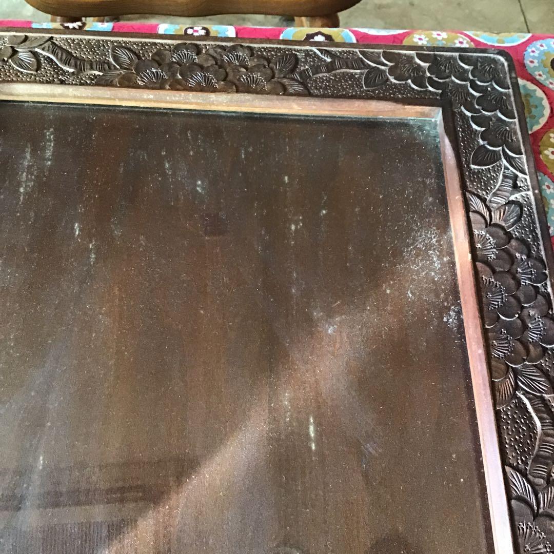 軽井沢彫り　額　桜