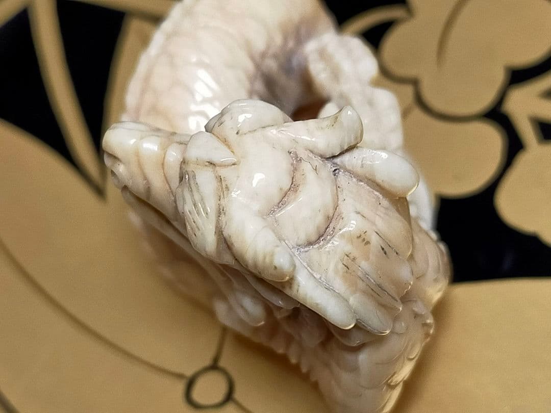 ♥　根付　竜　龍　ドラゴン　骨董品　アンティーク　レトロ