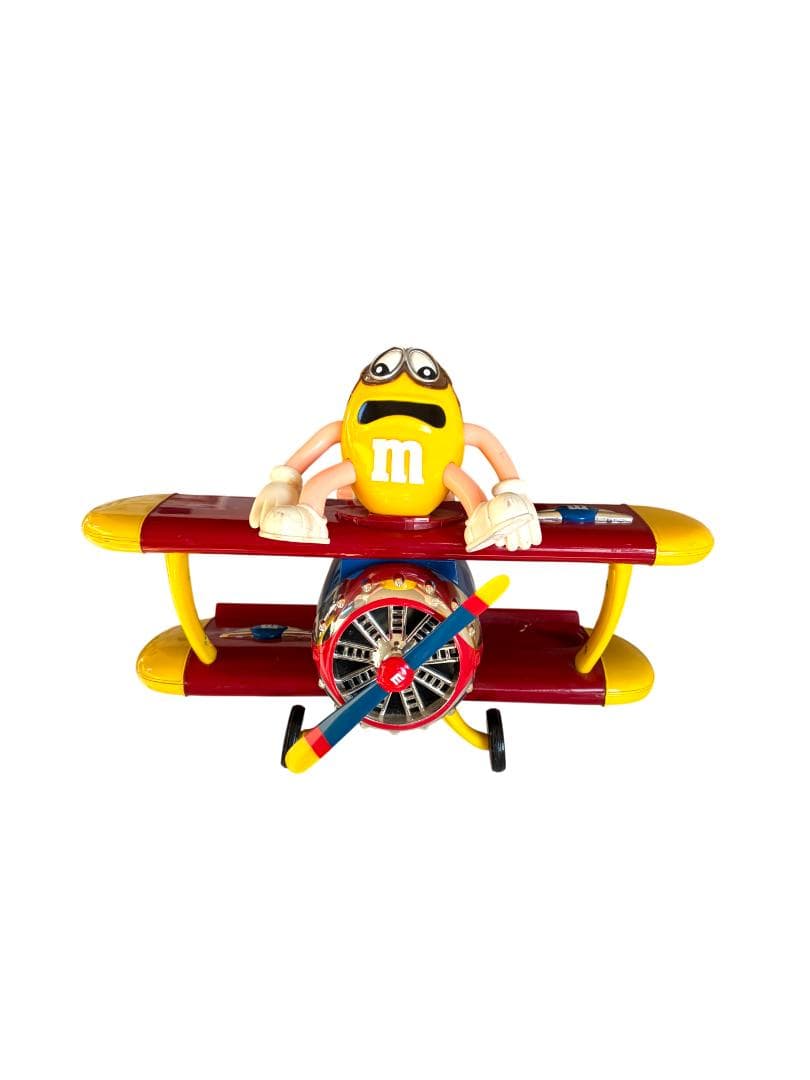 【希少】m&m's エムアンドエムズ 飛行機型 ディスペンサー ヴィンテージ