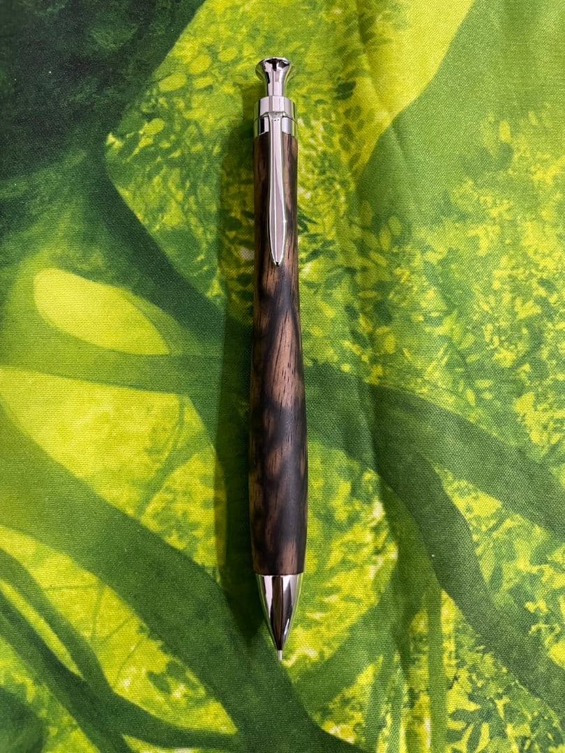 こぶた工房 黒柿孔雀杢 極上杢 シャープペンシル 0.5