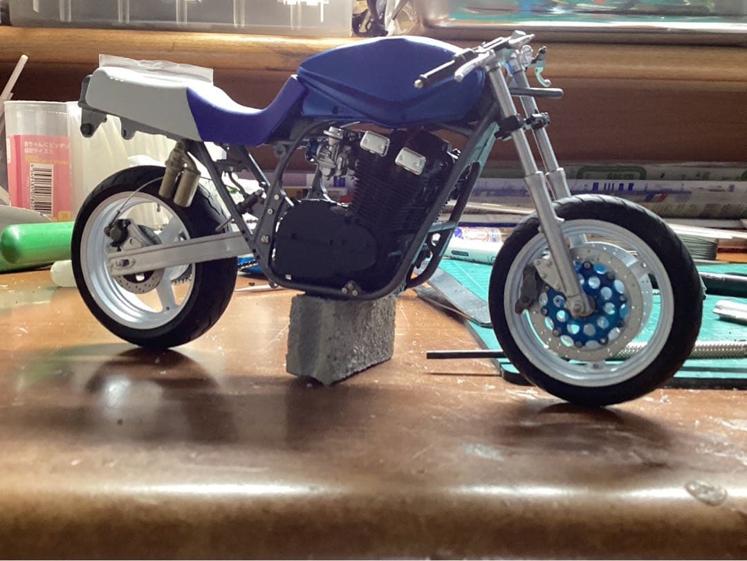 バイクプラモデル　族車　タミヤ1/12 スズキカタナ(ジャンク品)