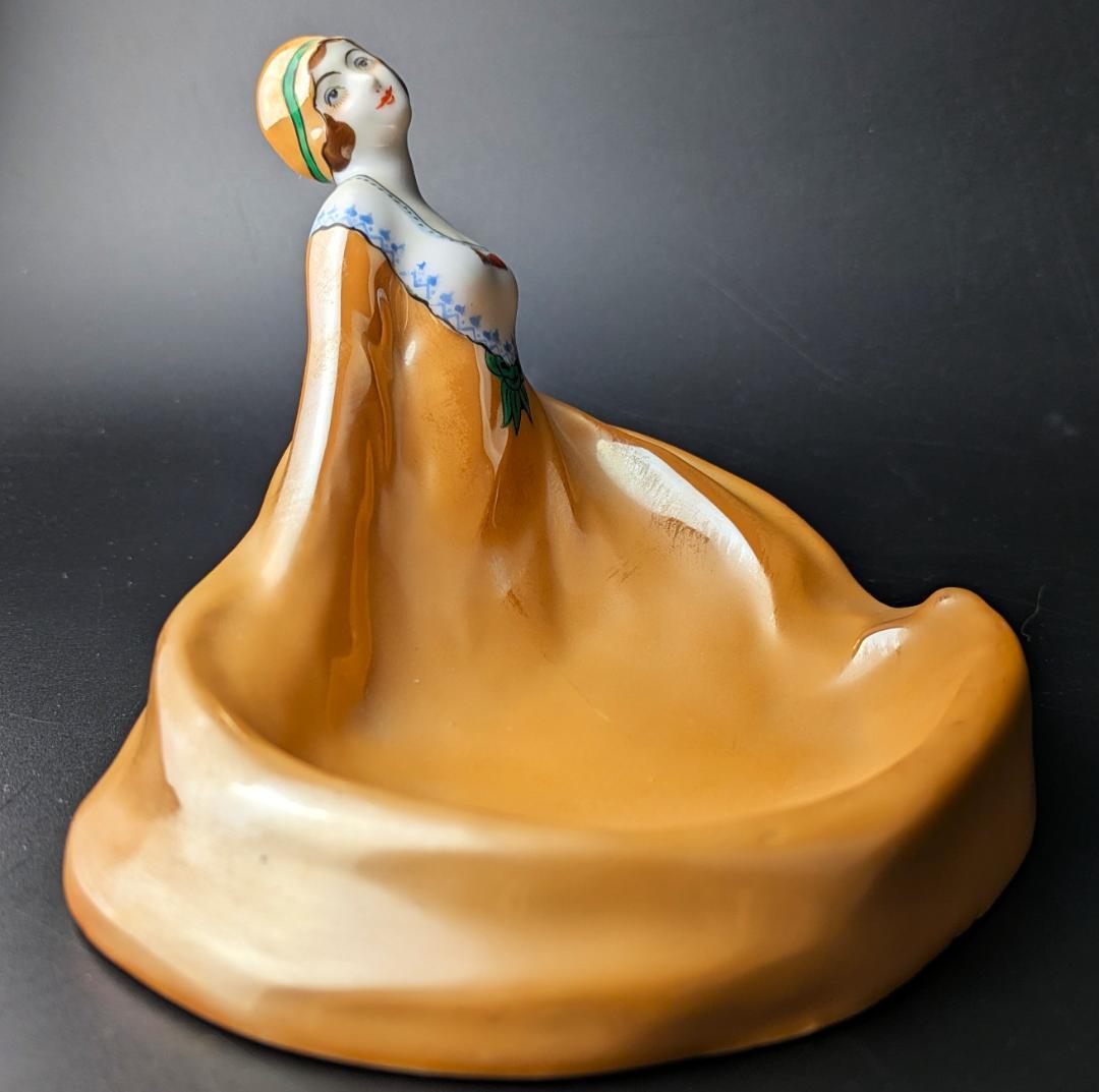 1918年頃オールドノリタケ デコレディ ラスター彩 アールデコ M-JAPAN