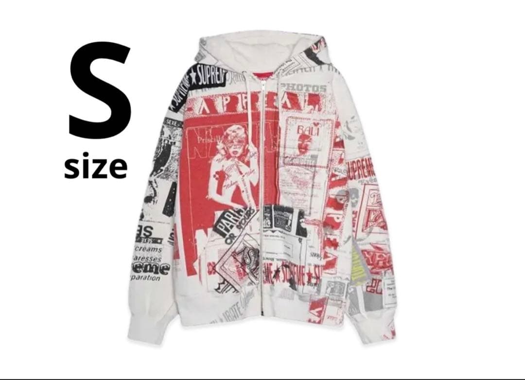 トップス Supreme Collage Zip Up Hooded Sweatshirt