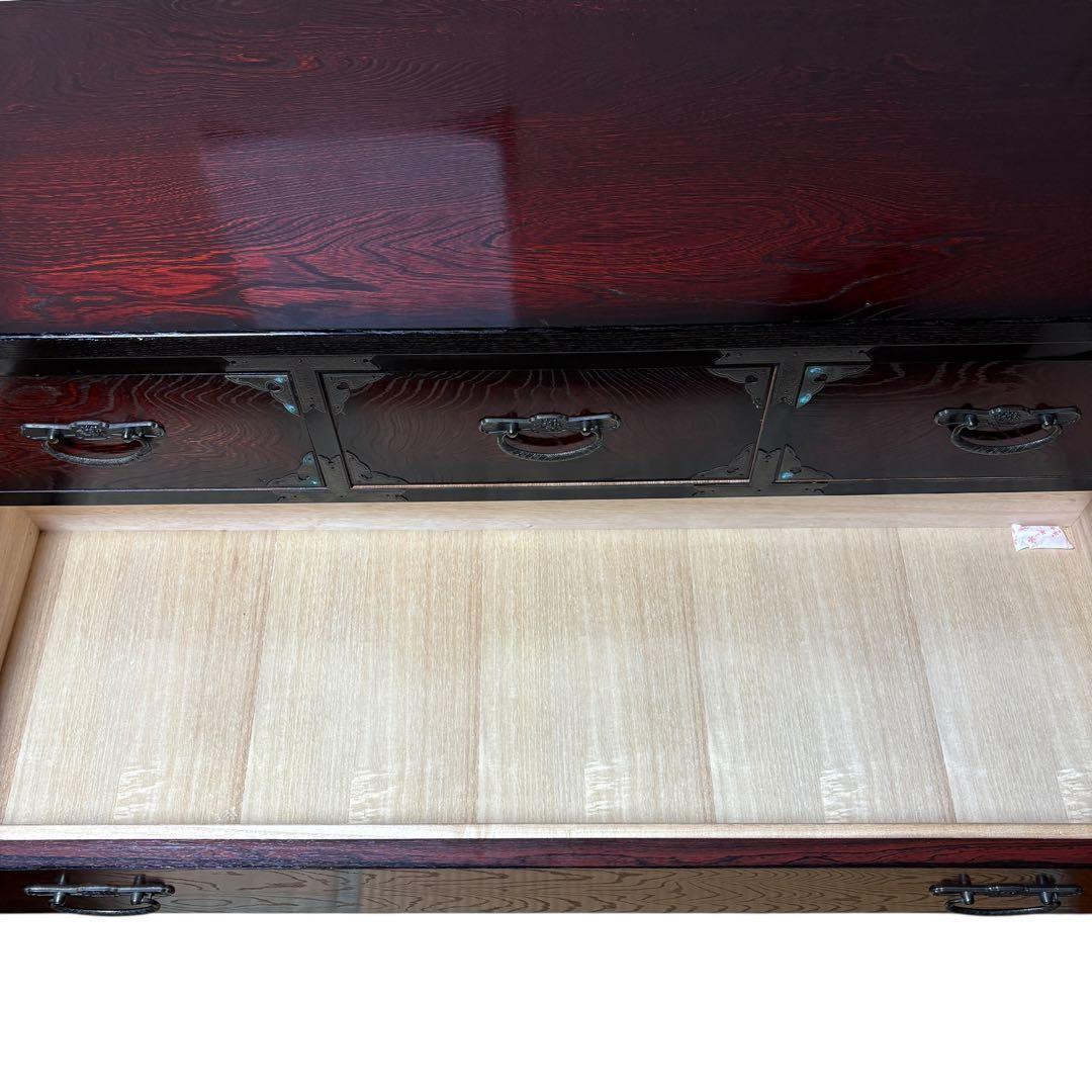 昭和レトロ　和箪笥 時代箪笥 和箪笥　金具付き 木製　民芸家具 アンティーク調